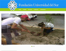 Tablet Screenshot of fundacionuniversidaddelsur.org